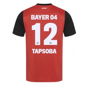 Pánské fotbalový oblečení Bayer Leverkusen Edmond Tapsoba #12 Domácí košile 2024-25 Krátkým Rukávem